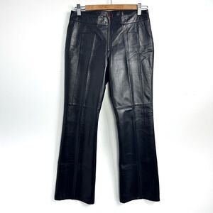 Danier Black Leather Pants Sz 4